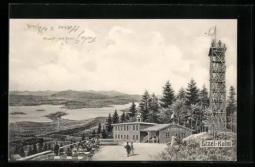 AK Etzel-Kulm, Gasthaus mit Aussichtsturm