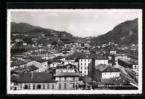 AK Chiasso, Panorama aus der Vogelschau