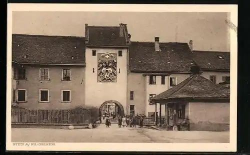 AK Stein a. Rh., Strassenpartie am Obertor
