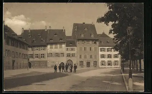 AK Alt-Basel, Am Münsterplatz