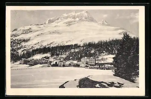 AK Campfer, Ortsansicht im Winter