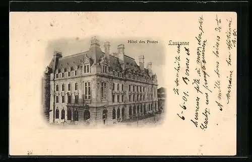 AK Lausanne, Hotel des Postes