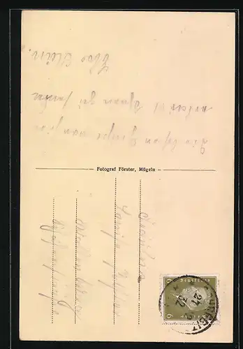 AK Däbritz, Gesamtansicht, Blick auf Schrebitz