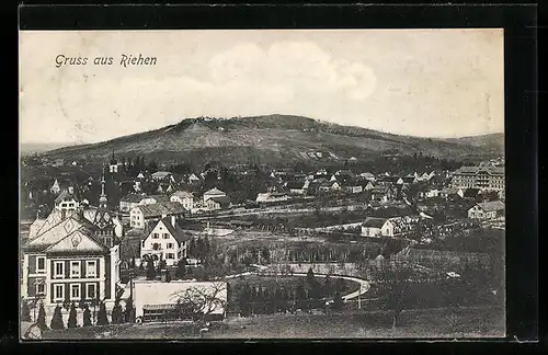 AK Riehen, Gesamtansicht des Ortes