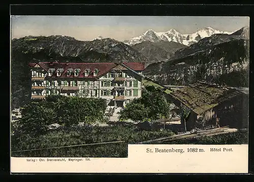 AK St. Beatenberg, Hôtel Post, Panorama