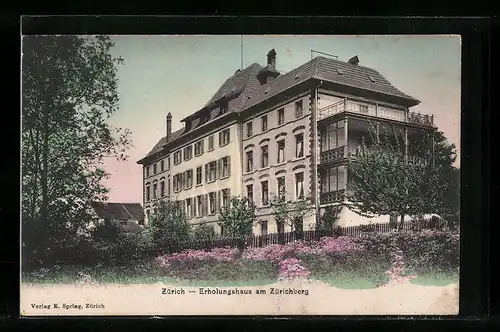 AK Zürich, Erholungshaus am Zürichberg