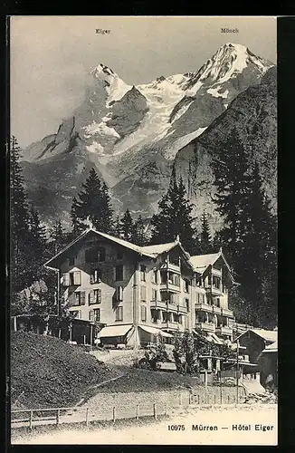 AK Mürren, Hotel Eiger gegen Mönch und Eiger