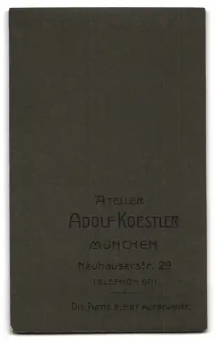 Fotografie Adolf Koestler, München, Neuhauserstrasse 29, Zwei Geschwisterchen im Portrait