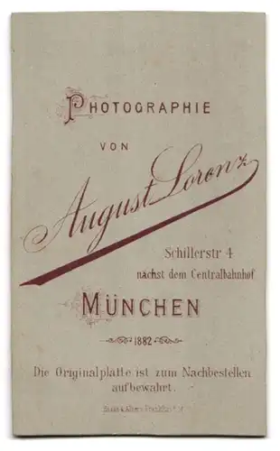 Fotografie August Lorenz, München, junger Soldat in Uniform Rgt. 1, Koloriert
