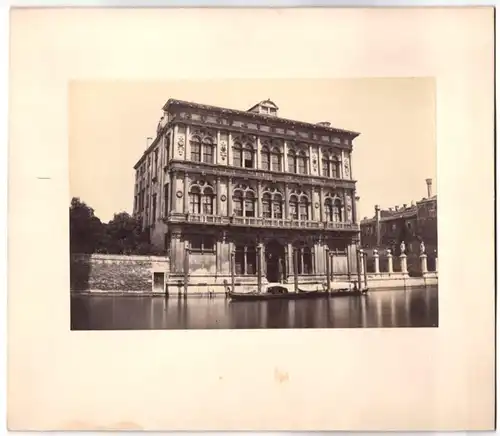 Fotografie unbekannter Fotograf, Ansicht Venedig - Venezia, Palazzo Vendramin-Calergi am Canale Grande