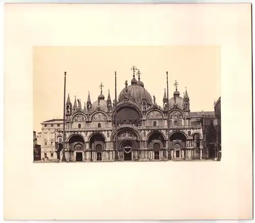 Fotografie unbekannter Fotograf, Ansicht Venedig - Venezia, Markusdom, Basilica di San Marco