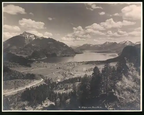 Fotografie Fritz Gastberger, St. Gilgen, Ansicht St. Gilgen, Panorama vom Mozartblick gesehen