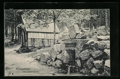 AK Bischofsgrün, Weissmainquelle im Fichtelgebirge
