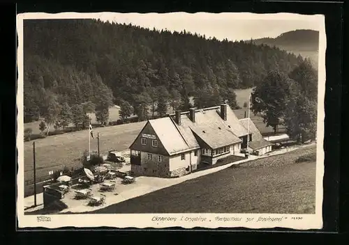 Foto-AK Walter Hahn, Dresden, Nr. 72590: Lichtenberg i. Erzgebirge, Forstgasthaus zur Schwingerei