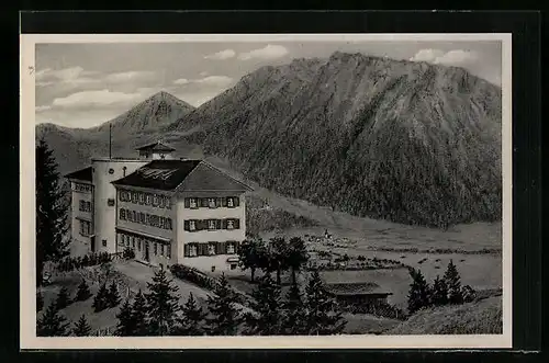 AK Oberaudorf, Erholungsheim Mühlbach mit Umgebung