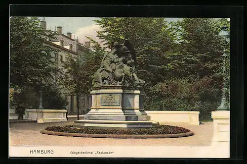 AK Hamburg-Neustadt, Kriegerdenkmal Esplanade