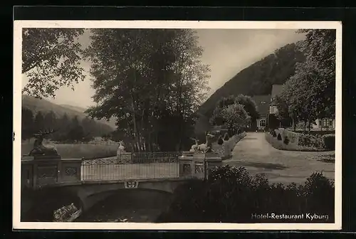 AK Freiburg-Günterstal, Hotel-Restaurant Kyburg