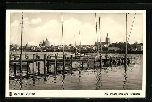 AK Rostock, Die Stadt von der Warnow