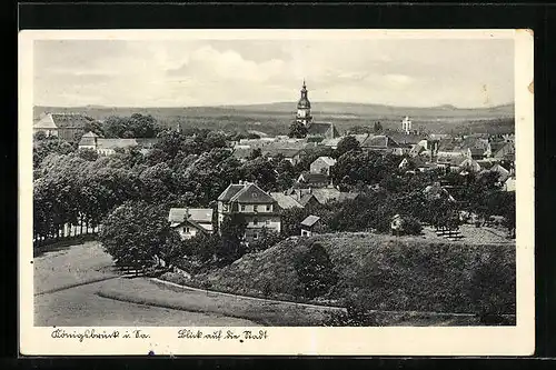AK Königsbrück i. Sa., Blick auf die Stadt