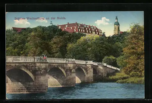 AK Wechselburg, Schloss an der Mulde