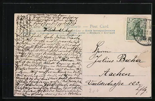 AK Kleine Katze auf einem Tisch