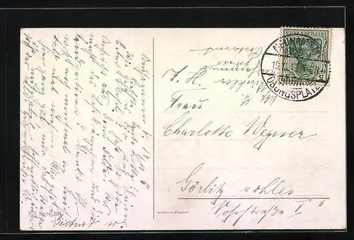 Künstler-AK Portrait zweier Reitpferde mit Zaumzeug