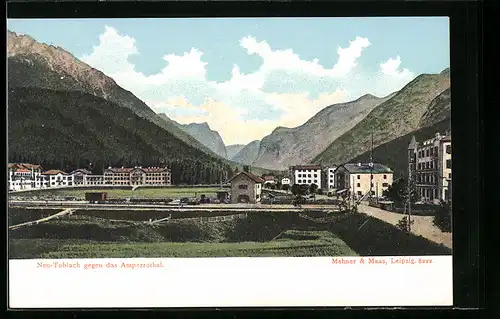 AK Neu-Toblach, Panorama gegen das Ampezzotal