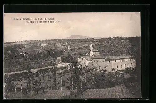 AK Bibbiena (Casentino), S. Maria del Sasso con veduta in lontananza della Verna
