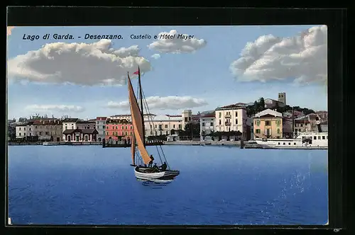 AK Desenzano /Lago di Garda, Castello e Hotel Mayer