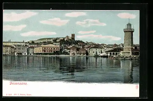 AK Desenzano, Panorama mit Leuchtturm