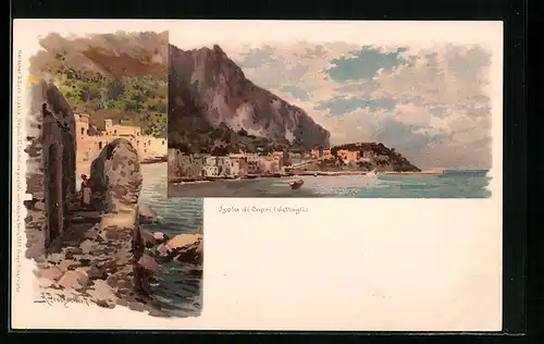 Lithographie Capri, Isola & Panorama