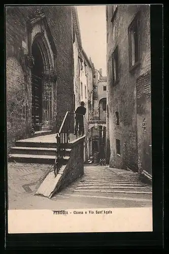 AK Perugia, Chiesa e Via Sant` Agata