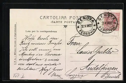 AK Genova, Piazza Fontane Marose