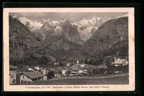 AK Courmayeur /Valle d`Aosta, Panorama e Catena Monte Bianco