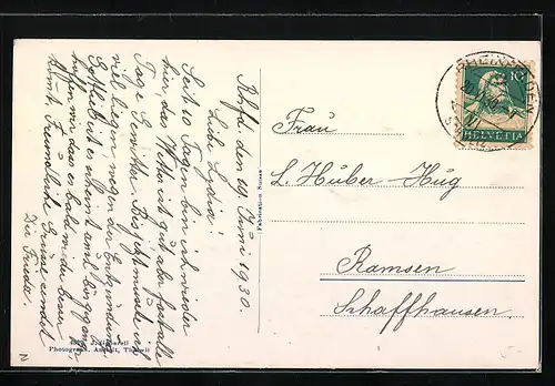 AK Rheinfelden, Hotel 3 Könige, Südansicht