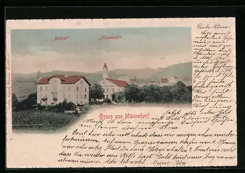 AK Männedorf, Haus Bethel und Kapelle Ebenezer