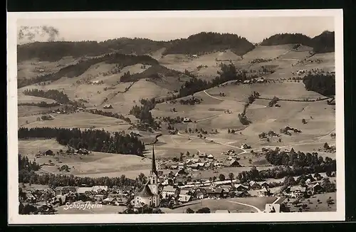 AK Schüpfheim, Ortsansicht aus der Vogelschau