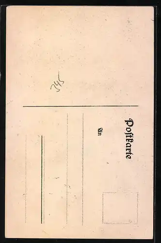 Künstler-AK Freising, Absolvia 1922, Wappen