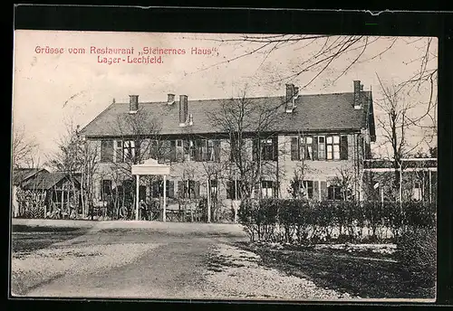 AK Lechfeld, Lager-Lechfeld, Restaurant Steinernes Haus