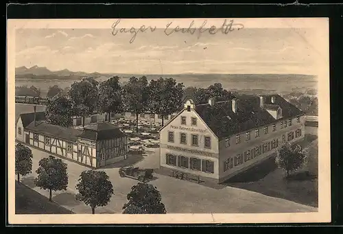 AK Lechfeld, Lager Lechfeld, Gasthaus zum Kronprinzen von Peter Reiner