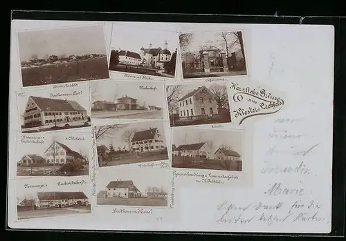AK Kloster Lechfeld, Gasthaus zur Post, Wiedemanns Gasthaus & Bäckerei, Gasthaus zur Krone