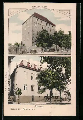 AK Heimsheim, Schlegler Schloss, Schulhaus