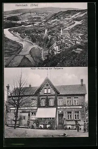 AK Heimbach /Eifel, Hotel-Restaurant zur Talsperre, Panorama