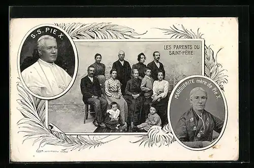 AK Papst Pius X., Les Parents du Saint-Pere, Marguerite mere de Pie X