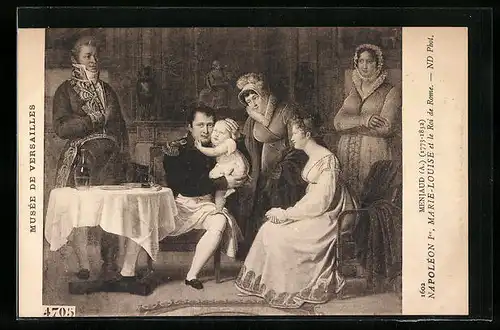 AK Napoleon Ier & Marie-Louise et le Roi de Rome