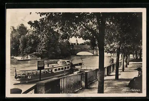 AK Rheinfelden, Partie am Wasser