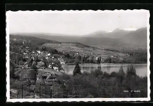 AK St. Aubin, Ortsansicht mit Umland