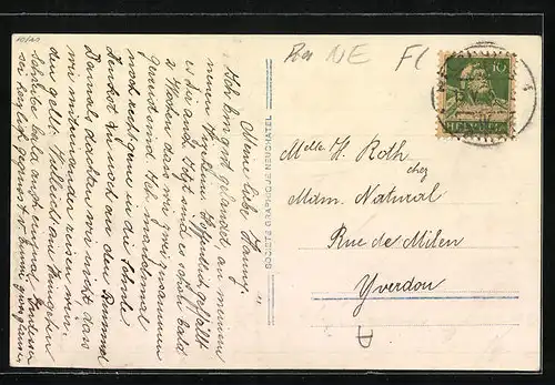 AK St. Blaise, Teilansicht mit Seeblick