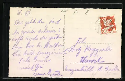 AK Boudevilliers, Teilansicht vom Ort