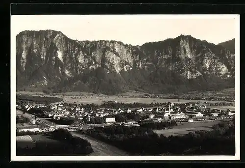 AK Landquart, Totalansicht mit Bergwand